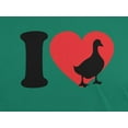 thumbnail image 4 of Old Glory Mens I Heart Love Duck Ducks Short Sleeve Graphic T Shirt, 4 of 6