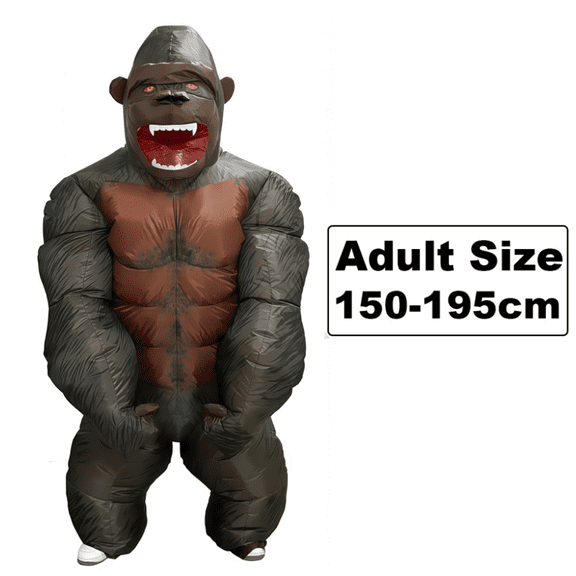 Vajra Gorilla Inflatable Costume Cartoon Puppet Stage Performance Props Funny And Funny Costumes Vajra Inflatable Costume,Height 59"–74.8",King Kong