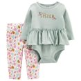 thumbnail image 1 of Conjunto Child of Mine Floreado Manga Larga Gris Talla 12 Meses Niña 2 Piezas, 1 of 4