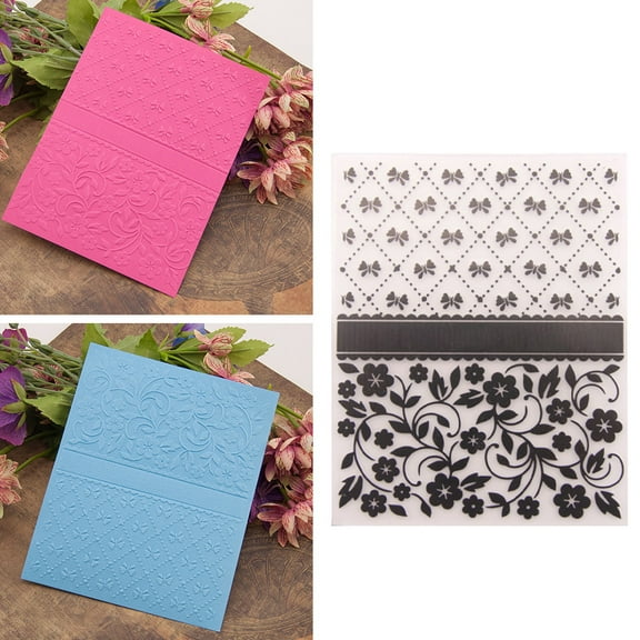 HINTRMENT 1Set Embossing Stencil for Maker Handcraft Enthusiast Black Plastic Album Decoration Scrapbooking Diy Projects