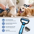 thumbnail image 3 of Vivanchor Pet Pro, Dual-Sided Pet Grooming Tool, Cat Brush Rake and Long Haired Dog Brushes, Pets Knotter Dogs and Cats for Grooming Hair, 3 of 6