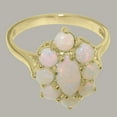 thumbnail image 5 of LBG British Made 9k Yellow Gold Real Genuine Opal Womens Statement Ring - 33 size options - Size 5.75, 5 of 6