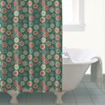 thumbnail image 4 of Green Christmas Floral Pattern Shower Curtain 84"x72" ,Bathroom Decorative Shower Curtains Set with 12 Hooks,Modern Waterproof Washable Shower Curtain, 4 of 6
