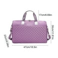 thumbnail image 3 of Multifunctional Waterproof Travel Bag, Large Capacity Sports Tote, Gym Training Duffel, for Womens Fitness, Workout, and Overnight Trips, Purple, by FAJHHA, 3 of 7