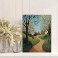 thumbnail image 2 of Spring Blossom Cottage Path Mosaic Canvas Print, Wall Art for Living Room Bedroom Dining Room Hallway Office Cafe, 2 of 8