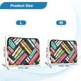 thumbnail image 4 of FORMRS 13-13.3 inch Laptop Sleeve Case Soft Carrying Quilted Computer Bag Cover, Red Geometric, 4 of 7