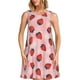 thumbnail image 1 of Fotbe Strawberries Vestido de Verano sin Mangas para Mujer – Vestido Midi Línea A, Estilo Camiseta Floral, Vestido Playero Casual y Fluido, 1 of 7