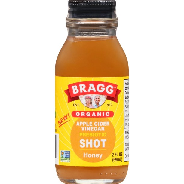 Bragg Apple Cider Vinegar Shot Organic With Honey 2 Fl Oz