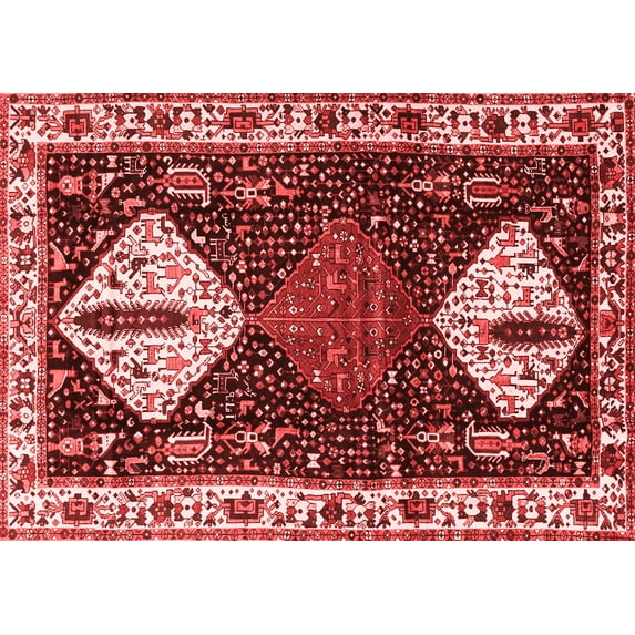 Ahgly Company Indoor Rectangle Persian Red Traditional Area Rugs, 4' x 6'