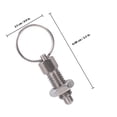 thumbnail image 2 of CRAFTHROU 2Pcs Plunger Pin for Industrial Use Silver Stainless Steel Round Head, 2 of 6