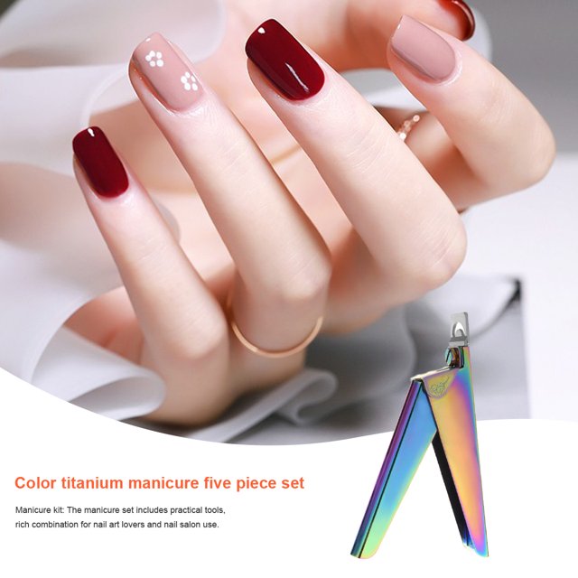 Manicure Tools Clippers for Acrylic Manicure kit; you Nails Tip Cutters for Tips Multifunction Pushers Dead Skin Stick for Art Type 2