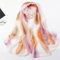 thumbnail image 2 of FADAACAI Hijab Scarf for Women Women Scarf Womens Scarves Light Shawl for Women Summer Scarfs For Women Lightweight Print Pattern Scarf Shawl Fashion Scarves Shawls And For Spring Pink, 2 of 3