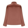 thumbnail image 6 of Stamzod Satin Shirts for Women 2026 Officewear Summer Cowl Neck Long Sleeve Work Tops Spring Dressy Casual Silk Blouse for Women Watermelon Red C S, 6 of 6