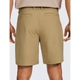 thumbnail image 2 of Shorts de golf para hombre CRZ YOGA 7" elásticos, ligeros, marrones, 2 of 3