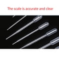 thumbnail image 5 of facefd 100pcs/bag Graduated Pipette Plastic PE Material High Acid Alkaline Storage Container Dropper 1/2/3/5/10ml, 5 of 5