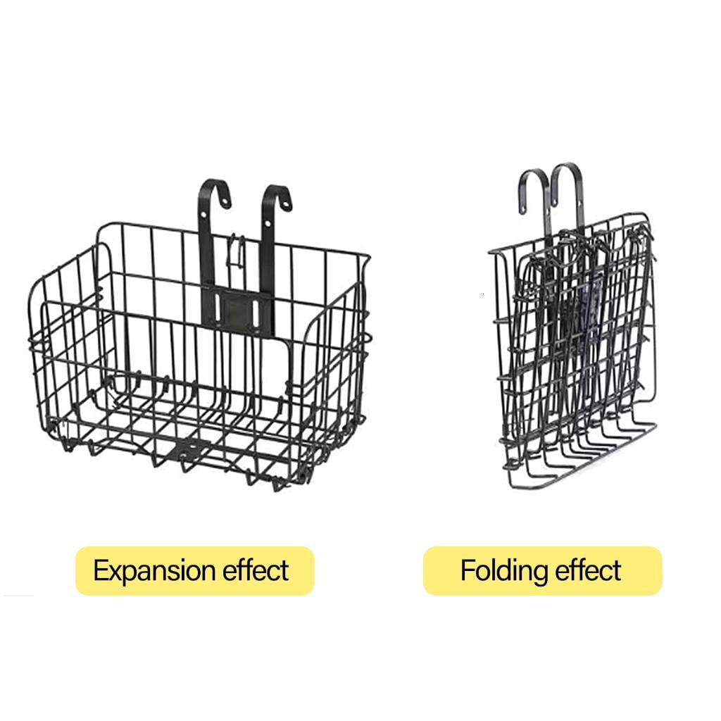 CEORPER Detachable Folding Bicycles Basket Mountain Bike Front and Rear Hanging Basket