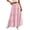 01-Pink, variant on Diufon Womens Maxi Skirt Summer Casual Ruffle Tiered Elastic Waist Long Skirts Hollowed-out Boho Flowy Skirt