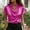 Hot Pink#women satin wrap blouse, variant on Women's Silk Satin Wrap Drape V Neck Flutter Sleeve Ruched Elegant Business Casual Tunic Blouses Tops Light Blue,XXL