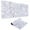 White Topographic, variant on Mouse Pad Gaming Mousepad 31.5 x 11.8 x0.12in Large Mouse Pad for Keyboard and Mouse with Anti-Slip Rubber Base, Keyboard Pad XL Mouse Mat for Home and Office（Black)