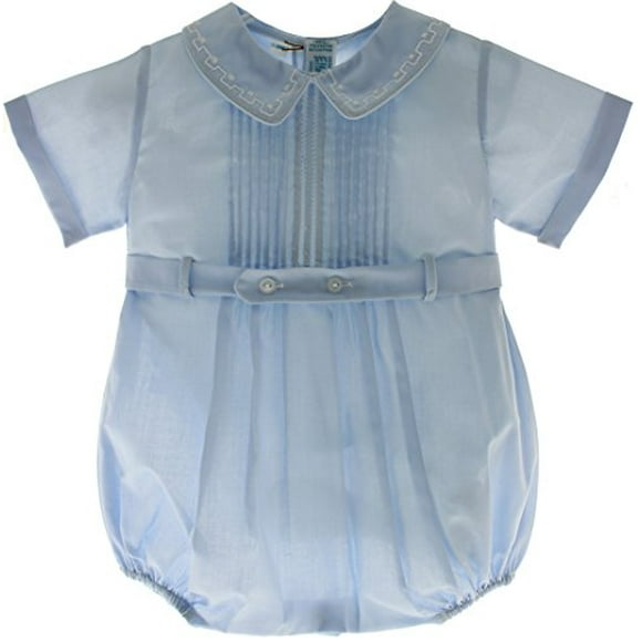 Boys dressy blue romper. (3 months)
