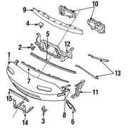 Genuine OE Mazda Bumper Cover Bracket - NA01-50-1AYC