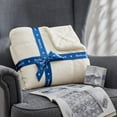 thumbnail image 4 of Sherpa Fleece Throw Blanket Cream - Soft and Fuzzy Throw Blanket for Sofa,50x60 inches, 4 of 6