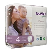 Bambo Nature Diapers, Disposable Baby Diapers, Skin-Friendly, Size 4, 15-31 lbs, 27 Count, 1 Pack