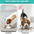 thumbnail image 4 of Dog Food Mat, Dog Mat for Food and Water, Pet Dog Cat Bowl Mat, No-Slip Absorbent Water Water Bowl Mat with Pink Rose Flower,16inx24in, 4 of 7