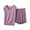 Purple, variant on CHUMUD Pajama Sets for Women 1/4 Sleeve 2 Piece Lounge Pjs Matching Summer Loose V-Neck Sleepwear Shorts Soft Comfy Pj Set