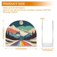 thumbnail image 4 of Yayeee Napkin Holder for Table Set of 2 Kitchen Paper Tissue Organization, Colorful Road at Night, 4 of 8