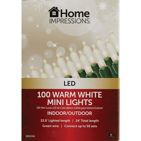 Home Impressions Warm White 100-Bulb Mini LED Light Set KT-LED-2410