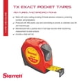 thumbnail image 2 of Cinta métrica Starrett KTX1-26ME-N de 8 m de largo, 2,5 cm de ancho, 2 of 6