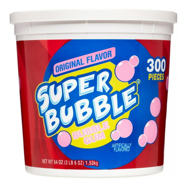 Super Bubble Bubble Gum, Original Tutti Fruitti Flavor, 54 Oz Walmart