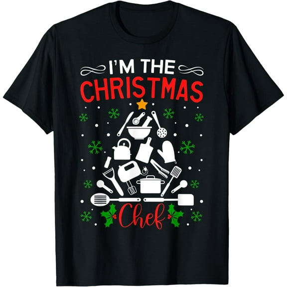 'I'm The Christmas Chef' Kitchen Cooking Utensils X-Mas T-Shirt