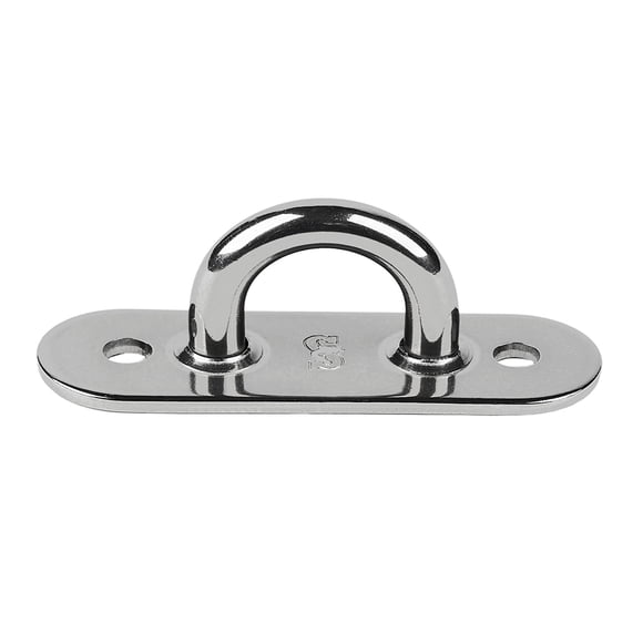 Pad Eye Schaefer de acero inoxidable soldado, 3 cm de largo x 2,54 cm de ancho