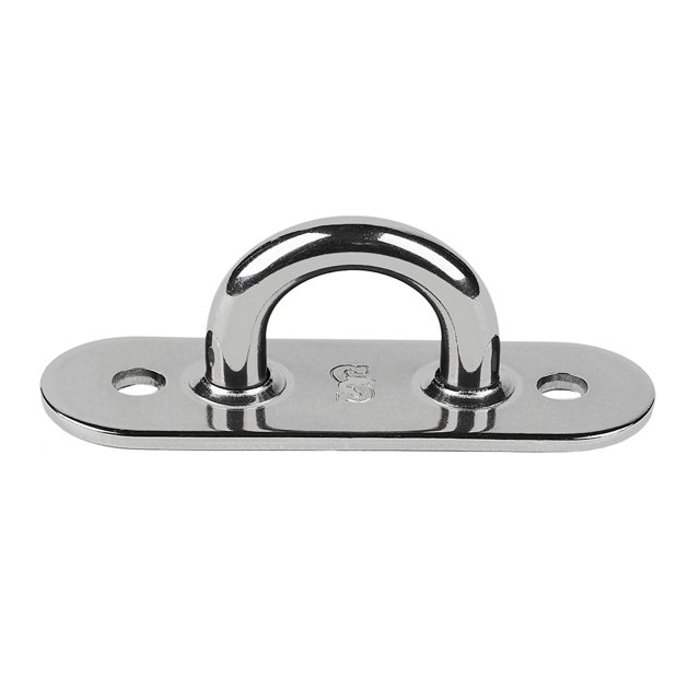 Pad Eye Schaefer de acero inoxidable soldado, 3 cm de largo x 2,54 cm de ancho
