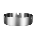 thumbnail image 1 of Cenicero, paquete de 4, cenicero de metal, plateado, ceniceros de acero inoxidable, soporte para cenizas de metal redondo portátil para tamaño interior (10 cm 12 cm), 1 of 5