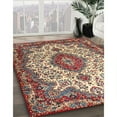 thumbnail image 2 of Ahgly Company Indoor Square Traditional Light French Beige Brown Medallion Area Rugs, 7' Square, 2 of 6