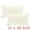 White, variant on Unique Bargains 4 Pcs Cotton Throw Pillow Cover with Tassel Trim for Home Decor White 12" x 20"