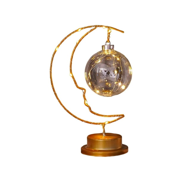Lámpara de luna colgante, lámpara de noche, centro de mesa, decoraciones, adorno de noche Pelota