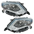 thumbnail image 4 of Pair of Headlight Housing Assembly, High Light Transmission Headlamp Housing Assembly (without Bulbs) Fit for Nissan Rogue 2017-2019, 4 of 6