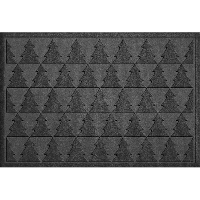 867540023 Water Guard Pine Trees Mat in Charcoal - 2 ft. x 3 ft.