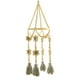 thumbnail image 3 of Campanas de viento de lana para cuna | Campanilla de viento colgante para flores e hilos | Cuentas de madera y anillo redondo de madera | Decoración de la guardería | Sueño relajante móvil | 1 Pieza, 3 of 5