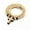 Natural, variant on Mens Unisex Small Cross Wood Pedant Christian Necklace Wooden Ball Chain 26"-Coffee