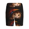 thumbnail image 2 of Haiem Animal Cat Men's Pajama Short with Soft Woven Cotton Elastic Waistband Sleep Short-3X-Large, 2 of 8