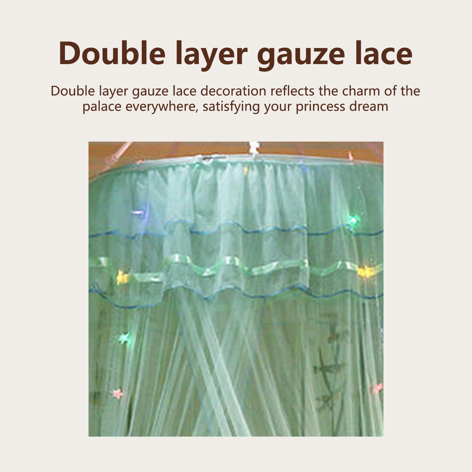 Mosquito Net Bed Canopy for Girls, King Canopy Bed Curtains Full Queen Size from Ceiling, Dome Mosquito Netting Bed Tent Twin Girls Princess Canopy Bed White Decor for Baby Crib