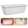 thumbnail image 1 of LOLIPPYY 1Set Rectangular Vegetable Planter Light Grey Resin Planter Pots for Garden Enthusiasts, 1 of 8