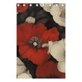 thumbnail image 4 of White Flowers and Red Flowers Blackout Curtains for Living Room Bedroom 55W x 72/84L Insulated Window Drapes 2 Panels, 4 of 6
