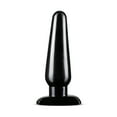 thumbnail image 2 of Eden PVC Tapered Anal Plug with Anchor Base, Black, 2 of 4