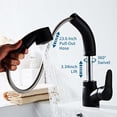 thumbnail image 3 of Kitchen Faucets,Bar Sink Down Sprayer Ceramic Sprayer Ceramic Valve Ceramic Valve Handle Sink S Down 2 Spray Modes With 2 Spray Handle Water Tap Lift Out Kitchen Valve Handle Water Dsfen, 3 of 7
